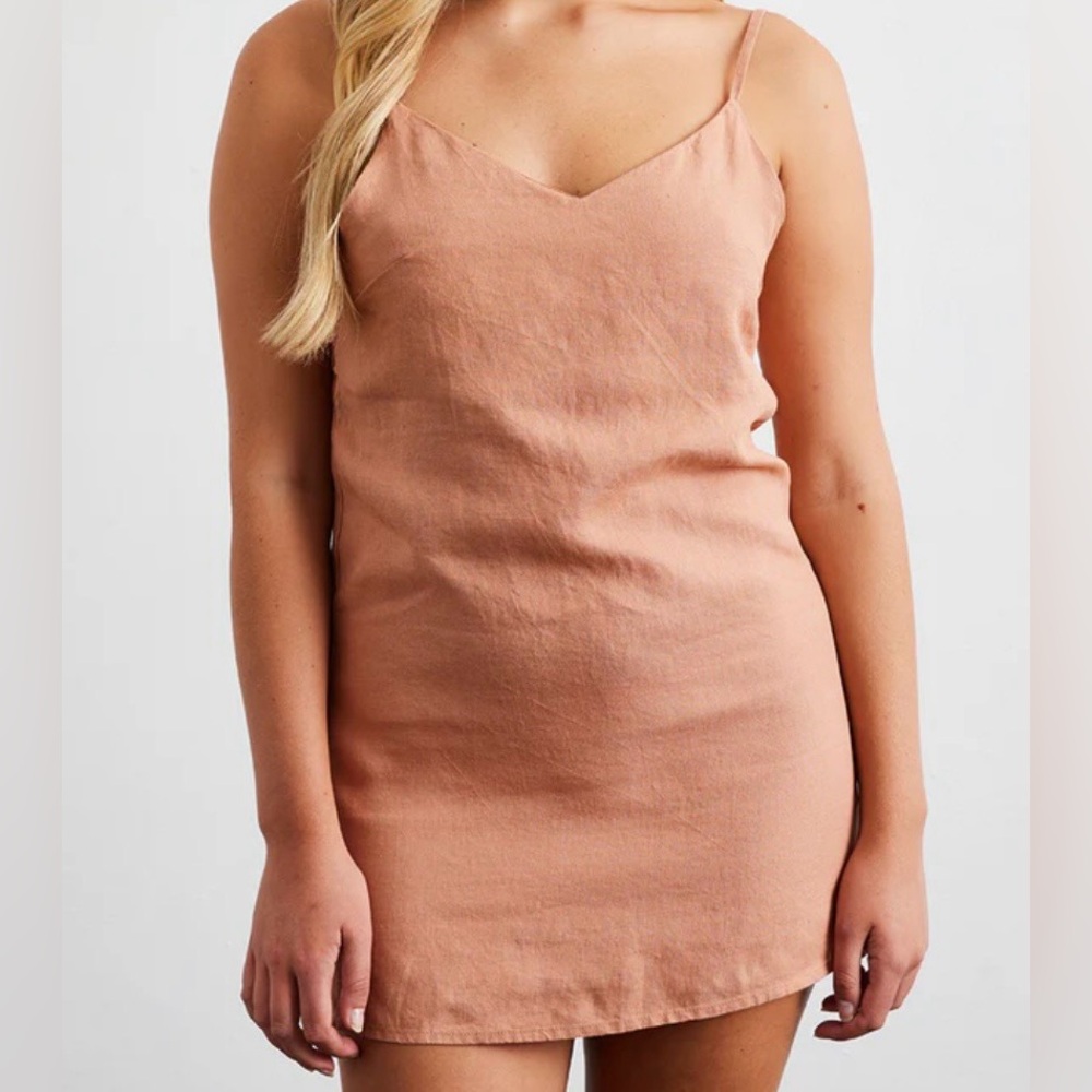 Elegant Peach Slip Sleepwear